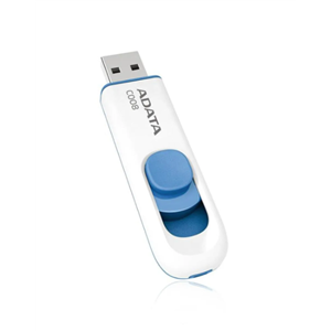 Adata C008/16GB 16GB USB2.0 Classic (White+Blue) Flash Bellek