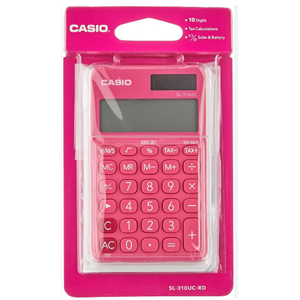 Casio Hesap Makinasi 10 Hane Koyu Pembe MS-7UC-RD