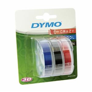 Dymo Kabartma Şerit 9mmx3mt 3lü Blister(K/S/M) S0847750