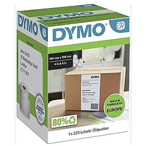 Dymo LW 4XL Extra Geniş Sevkiyat Etiketi 104x159mm 220 Etiket S0904980