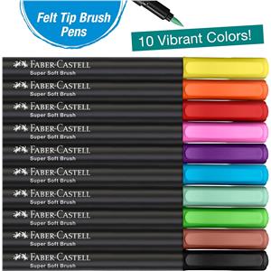 Faber Castell Black Edition Keçeli K Fırça Uç 10lu 116451