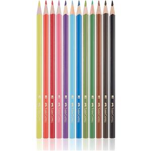 Faber Castell Kuru Boya Kalemi 12li Üçgen Plastik Tüp 5171113313000