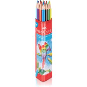 Faber Castell Kuru Boya Kalemi 12li Üçgen Plastik Tüp 5171113313000