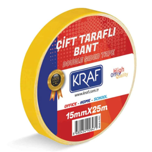 Kraf Çift Taraflı Bant 15mmx25m 2515G