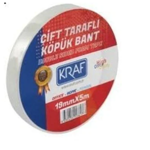 Kraf Çift Taraflı Köpük Bant 19mmx5m 5019G