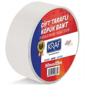 Kraf Çift Taraflı Köpük Bant 50x5mt 5050g