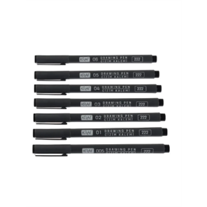 Kraf Drawingpen Çizim Kalemi 7li Set 222