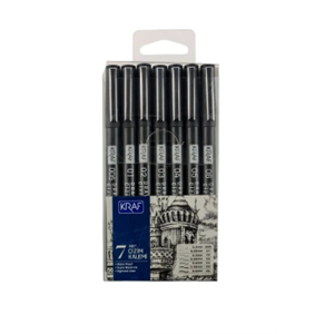 Kraf Drawingpen Çizim Kalemi 7li Set 222