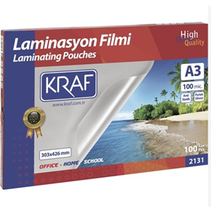 Kraf Laminasyon Filmi A3 303X426 100mic 100lü 2131