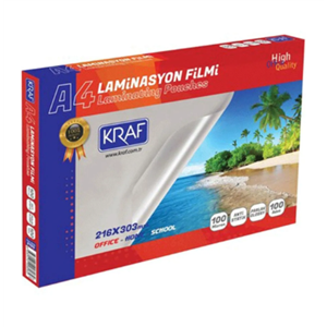 Kraf Laminasyon Filmi A4 216X303 100mic 100lü 2120