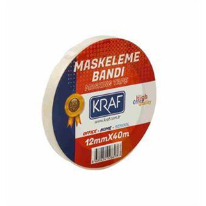 Kraf Maskeleme Bandı 12mmx40m 4012G