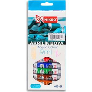 Mikro Akrilik Boya Su Bazlı 9ml 12li AB-09