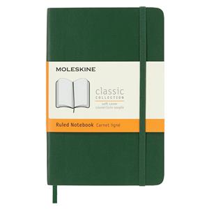 Moleskine Defter Çizgili Cep Boy Soft Kapak 9x14 Yeşil