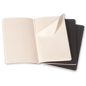 Moleskine Defter Çizgili Large Cahier Soft Kapak 3lü 13x21 Siyah