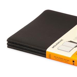 Moleskine Defter Çizgili Large Cahier Soft Kapak 3lü 13x21 Siyah