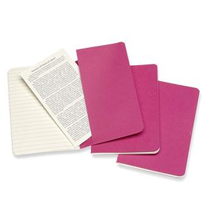 Moleskine Defter Çizgili Large Cahiers Soft Kapak 3lü 13x21 Pembe