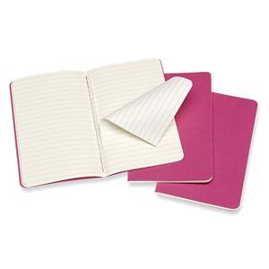 Moleskine Defter Çizgili Large Cahiers Soft Kapak 3lü 13x21 Pembe