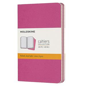 Moleskine Defter Çizgili Large Cahiers Soft Kapak 3lü 13x21 Pembe