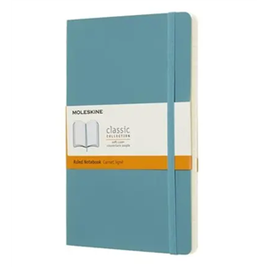 Moleskine Defter Çizgili Large Soft Kapak 192 syf 13x21 Mercan Mavi