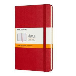 Moleskine Defter Çizgili Orta Boy Sert Kapak 11,5x18 Kırmızı