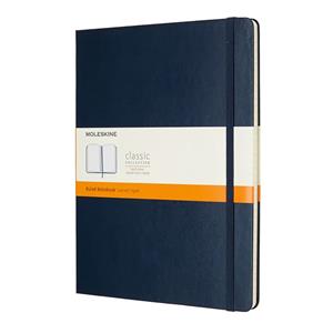 Moleskine Defter Çizgili XL Sert Kapak 19x25 Safir Mavi