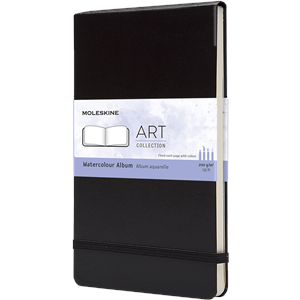 Moleskine Defter Düz Cep Boy Suluboya Albümü Sert Kapak 9x14 Siyah