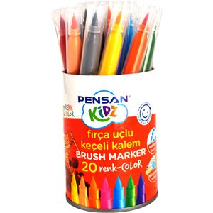 Pensan Kidz Fırça Uçlu Keçeli Kalem 20li 4000