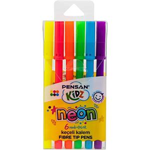 Pensan Kidz Neon Keçeli Kalem 6 Renk 99075