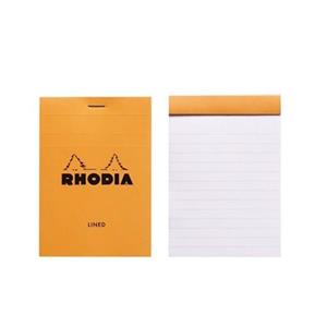 Rhodia 85x120 Çizgili Bloknot Turuncu Kapak 80yp 12600