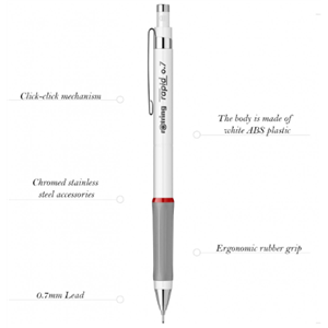 Rotring Rapid 0.7 Versatil Kalem Beyaz 2113890