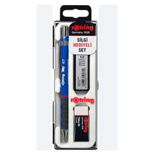 Rotring Tikky Rd 0.7 Versatil+Silgi+Min Mavi