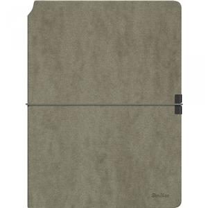 Scrikss Verona Defter Bej & 800 Titanyum Krom Kalem Gri Set SD600-12