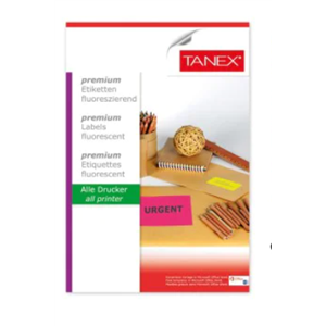 Tanex Laser Etiket 105x57mm Green Tw-2610