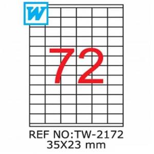 Tanex Laser Etiket 35x23mm Tw-2172