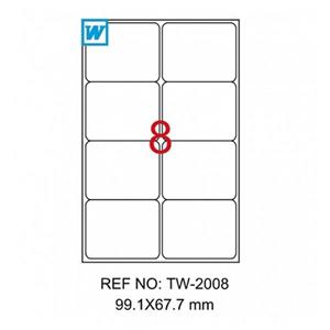 Tanex Laser Etiket 99.1x67.7mm Tw-2008