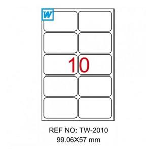 Tanex Laser Etiket 99.1 X57mm Tw-2010