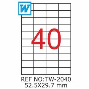 Tanex Laser Etiket 52.5 X 29.7 mm Tw-2040