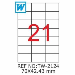 Tanex Laser Etiket 70x42.43mm Tw-2124