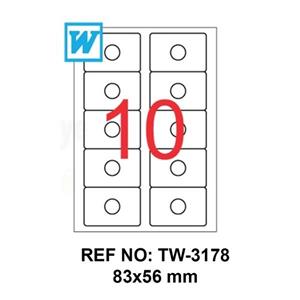 Tanex Laser Etiket 83 X 56 mm Tw-3178