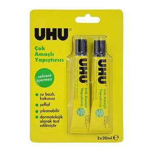 Uhu Sıvı Yapıştırıcı 20ml Solventsiz 2li Paket 37995-B2