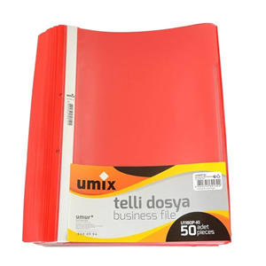 Umix A4 Telli Eco Dosya 50li Kırmızı U1180P-KI-ECO