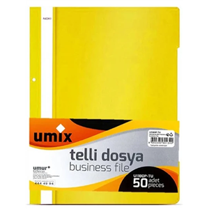 Umix A4 Telli Eco Dosya 50li Sarı U1180P-SA-ECO