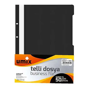 Umix A4 Telli Eco Dosya 50li Siyah U1180P-SI-ECO