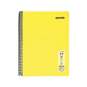 MyNote Defter Çizgili Flex PP Kapak Spiralli 120yp A4 Neon 30001655