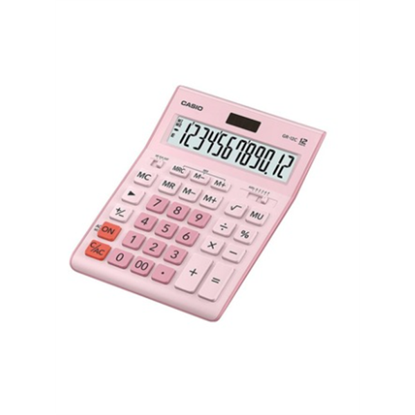 Casio Hesap Makinesi Masa Üstü 12 Hane Pembe GR-12C-PK