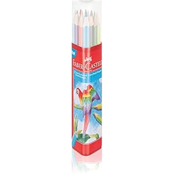 Faber Castell Kuru Boya Kalemi 12li Üçgen Plastik Tüp 5171113313000