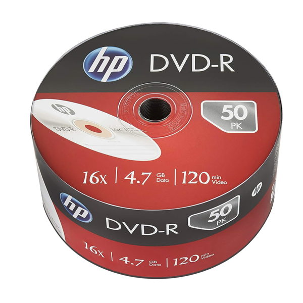 Hp Dvd-R 16x 4.7gb 50li Cakebox