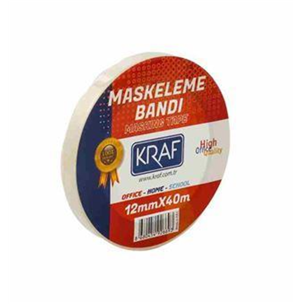 Kraf Maskeleme Bandı 12mmx40m 4012G