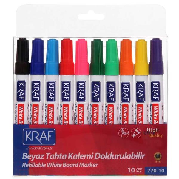 Kraf Tahta Kalemi Doldurulabilir 10lu Set 770-10