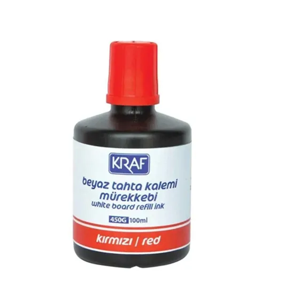 Kraf Tahta Kalemi Mürekkebi 100ml Kırmızı 450G